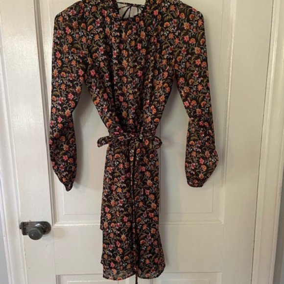 Loft XSP Black multicolor dress - Picture 1 of 4